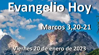 EVANGELIO DEL DIA - Viernes 20 de enero de 2023 - Marcos 3,13-19