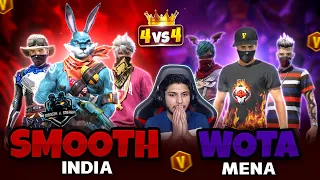 @smoothsneaky6998 Using Hack 😡 || @WotaLGD Check Smooth Pc 🥵 India Vs Mena 😯 Garena-Free Fire 🔥