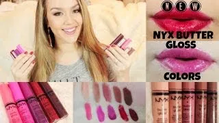 NEW NYX Butter Gloss Colors + Swatches