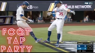 Cody Bellinger World Series HR foot tap