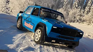 Lada diesel OM 606 winter testing