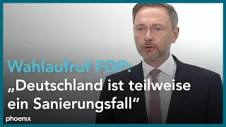 Vorstellung des FDP-Wahlaufrufs mit Christian Lindner (FDP, Parteivorsitzender) am 16.09.21