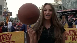 PLAYING BASKETBALL W/FANS // Rachel DeMita