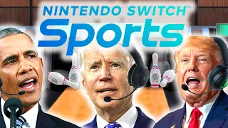 US Presidents Play Nintendo Switch Sports Bowling 4