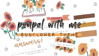 PENPAL WITH ME #7 | Sunflower Theme 🌻