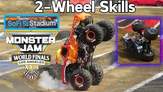 Monster Jam World Finals XXIII 2-Wheel Skills (05/18/2024) at SoFi Stadium