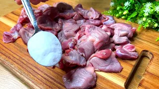 Grandma's secret for making tender meat 🐔Chicken gizzards for my husband!