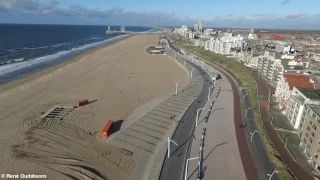 Boulevard Scheveningen droneshot