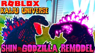 Roblox Kaiju Universe - SHIN GODZILLA REMODEL! Kamakura - San!