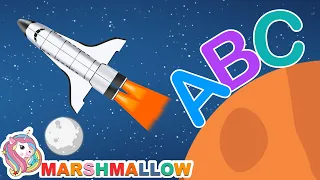 Learn ABC + abc and Counting 1-10 with Spaceship Ride || Educational Rhymes For Nursery