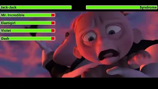 The Incredibles (2004) Final Battle with healthbars (Edited By @KobeW2001)