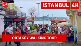 Istanbul Walking Tour Ortakoy, Heart Of Bosphorus 2023 4k 60fps