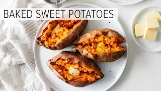 BAKED SWEET POTATO | how to bake sweet potatoes perfectly