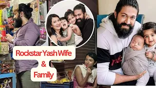 South Actor Rock Star Yash Real Life Family ,Wife Radhika pandit kids  Arya ,Yatharv #rockstar #yash