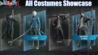 DMC 5 All Costumes Unlocked (Vergil Dante Nero Lady Trish Nico) - Devil May Cry 5 2019