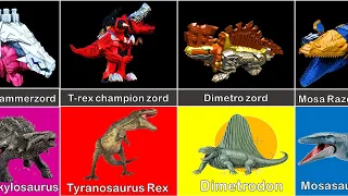 POWER RANGERS DINO FURY ALL ZORDS VS REALITY...