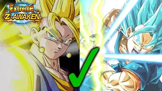 EZA LR INT SUPER VEGITO & LR TEQ VEGITO BLUE ROTATION SHOWCASE! | DBZ Dokkan Battle