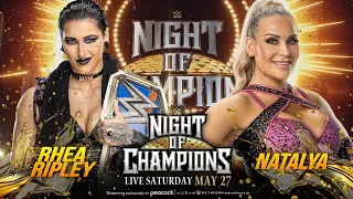 Rhea Ripley Vs Natalya - Smackdown Women's Championship | WWE Night of Champions