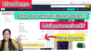 Live Demo :- How to Order CA New course Books For May 2024 & November 2024 Exam | Free Book