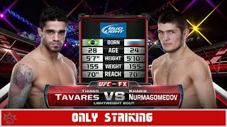 Khabib Nurmagomedov Vs Thiago Tavares FULL FIGHT NIGHT CHAMPIONSHIP