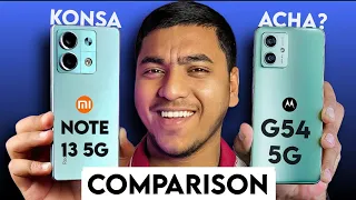 Redmi Note 13 5G vs Moto G54 5G *Full Comparison* ⚡ Best 5g phone under 15000?