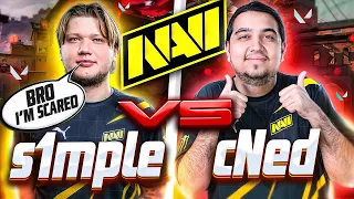 cNed VS s1mple - NAVI Valorant AIM Battle