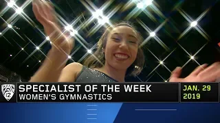 UCLA's Katelyn Ohashi's near-perfect performance on beam and floor earns her Pac-12 Women's...