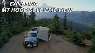 Solo CAMPING ADVENTURE in Mt Hood [Silent, Relaxing, ASMR, Cinematic, HDR]