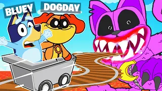 ☠️DOGDAYS & Bluey SAVE HOPPY HOPSCOTCH From A CART RIDE INTO EVIL CATNAP IN ROBLOX! 😱