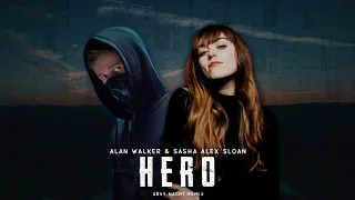 Alan Walker & Sasha Alex Sloan - Hero (Lyrics Video) | Arvy Remix