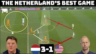 Tactical Analysis : Netherlands 3-1 USA | van Gaal's Tactical Masterclass |