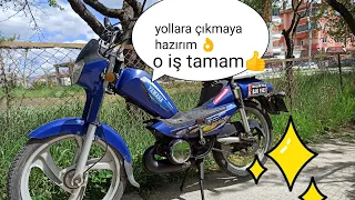 Yamaha Galaxy@mobilet@bakım temizlik ve toplama#motor düzgün çalışmadı😉 bölüm 2 👌