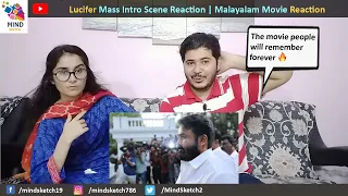 Lucifer Mass Intro Scene Reaction | Mohanlal Lucifer Scene Reaction | Malayalam Movie Reaction