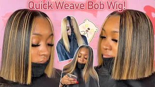 🙆How To: Natural Quick Weave W/ Middle Part Leave Out | Protectivly Stlye  ft.@UlaHair