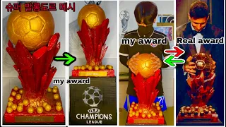 How to make super ballon d'or award 2023 #lionelmessi with paper  #superballondor  #mrsanrb #종이만들기