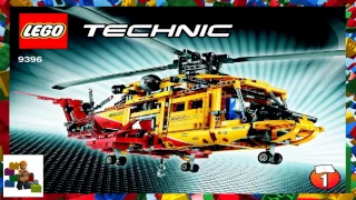 LEGO instructions - Technic - 9396 - Helicopter (Book 1)