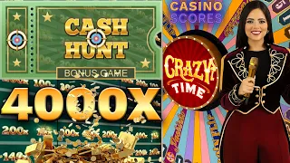 3 Big Wins on Crazy Time - All Cash Hunt Bonus