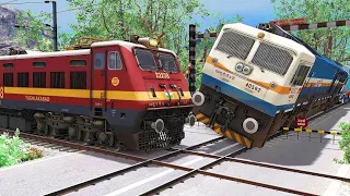 Train vs Train : Two Trains Crossing Each other at Diamond Crossing | Train Simulator 2024
