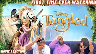 TANGLED IS HILARIOUS!!! First Time Reacting To TANGLED | Movie Monday | Blind Group Reaction