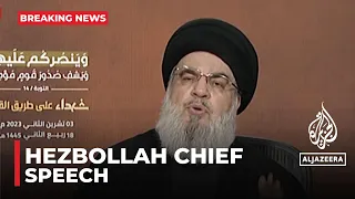 Hezbollah chief Hassan Nasrallah gives Gaza speech