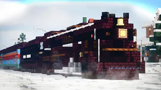 Minecraft Polar Express Steam Engine Train Tutorial