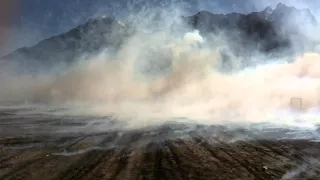 US ARMY Stryker deploying smoke screen