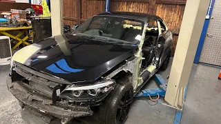 REPAIRING OUR CRASH DAMAGED 2017 BMW 220M SPORT PART 4