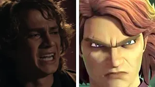 Star Wars What Have I Done Hayden Christensen vs Matt Lanter Anakin Comparison Clone Wars S7Ep11