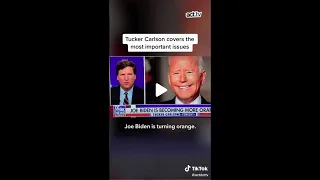 Tucker discusses how Biden is becoming more orange?!??!