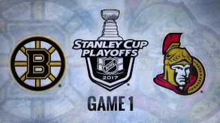 Boston Bruins vs. Ottawa Senators. Game 1 (12.04.2017) Highlights (60 fps)