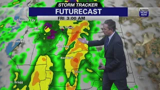Storm Tracker Forecast - Heavy Rain And Strong Wind Friday Morning