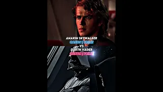 Anakin Skywalker VS Darth Vader #edit #starwars #vs #shorts