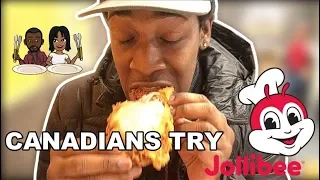 We Finally Tried Jollibee! || Canadians Try Jollibee
