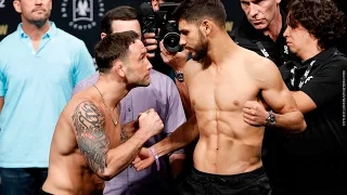 UFC 211 Weigh-Ins: Frankie Edgar vs. Yair Rodriguez Staredown - MMA Fighting